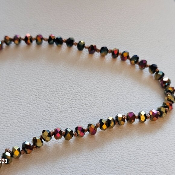 (NWT) Hematite (Green/Rainbow/Gold) Bead Bracelet Stack (3 Bracelets) - Picture 9 of 9